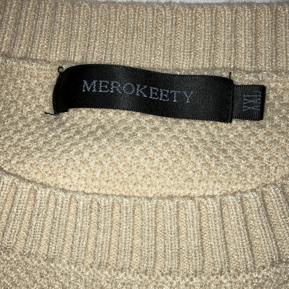 HI-Lo Sweater , cream, XXL, - Picture 9 of 10